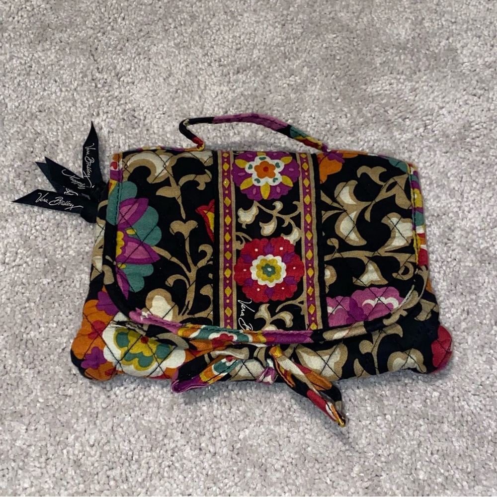 Vera Bradley Suzani Print Foldable Makeup Travel Case